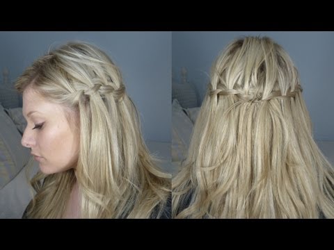 Half Up Waterfall Braid On Yourself!