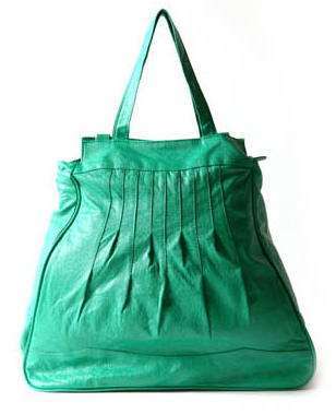 bolso verde blanco accesorios