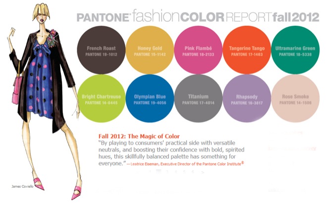 pantone fashion color report fall 2012