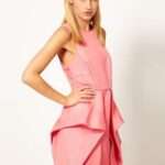 vestido asos rosa