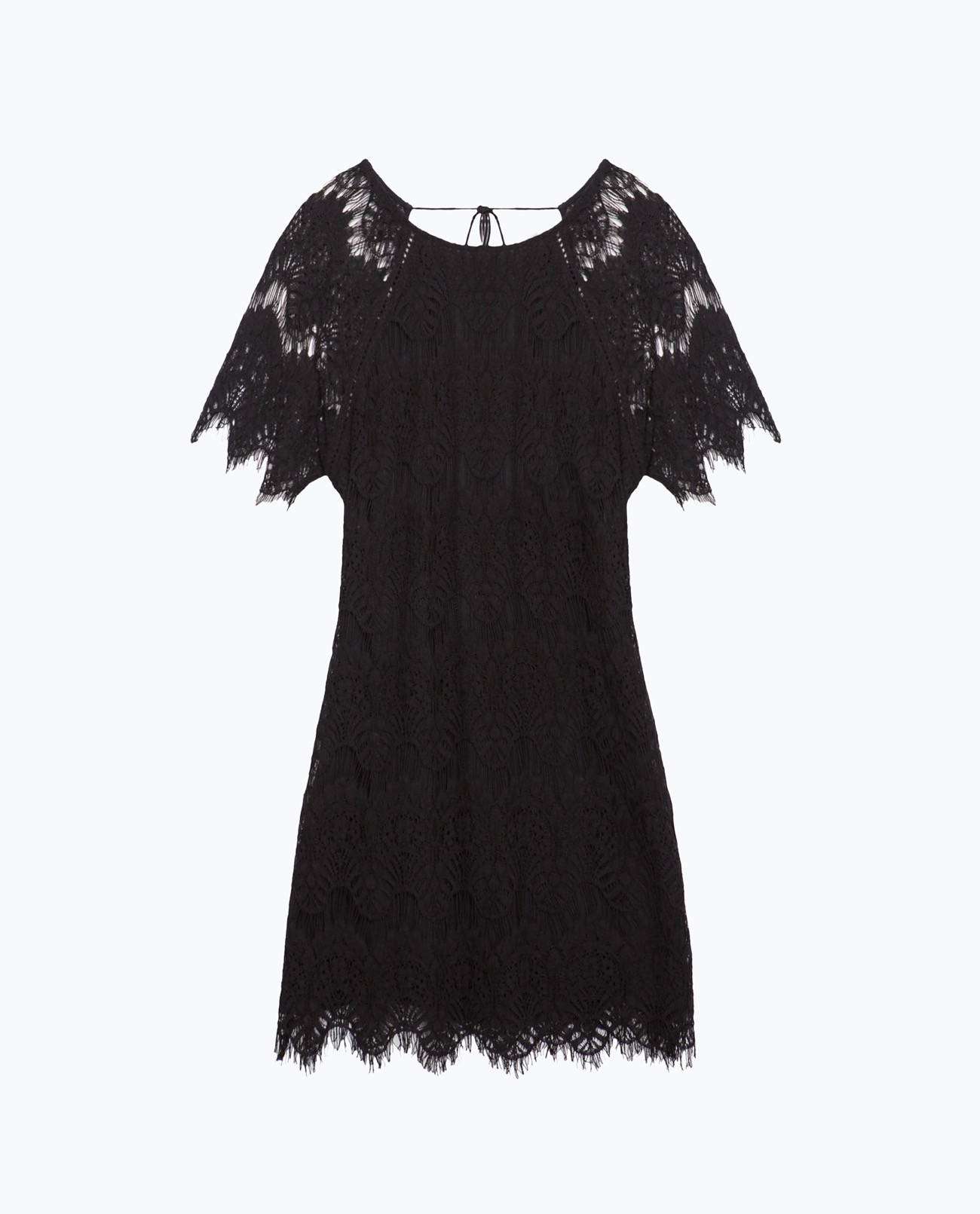 vestidos de Zara para el verano 2016 negro noche